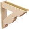 Ekena Millwork 7 1/2-in W x 32-in D x 32-in H Funston Trad Rough Cedar Woodgrain TimberThane Outlooker, Primed Tan OUTUR075X32X32FST04RCPR - alternate 3